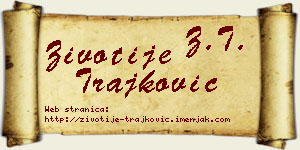 Životije Trajković vizit kartica